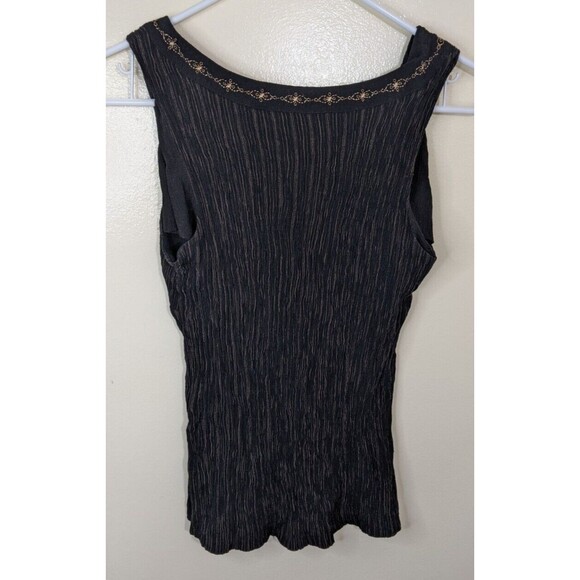 Vintage Norton McNaughton Top Sleeveless Y2K Embroidered Size Small - Picture 4 of 12